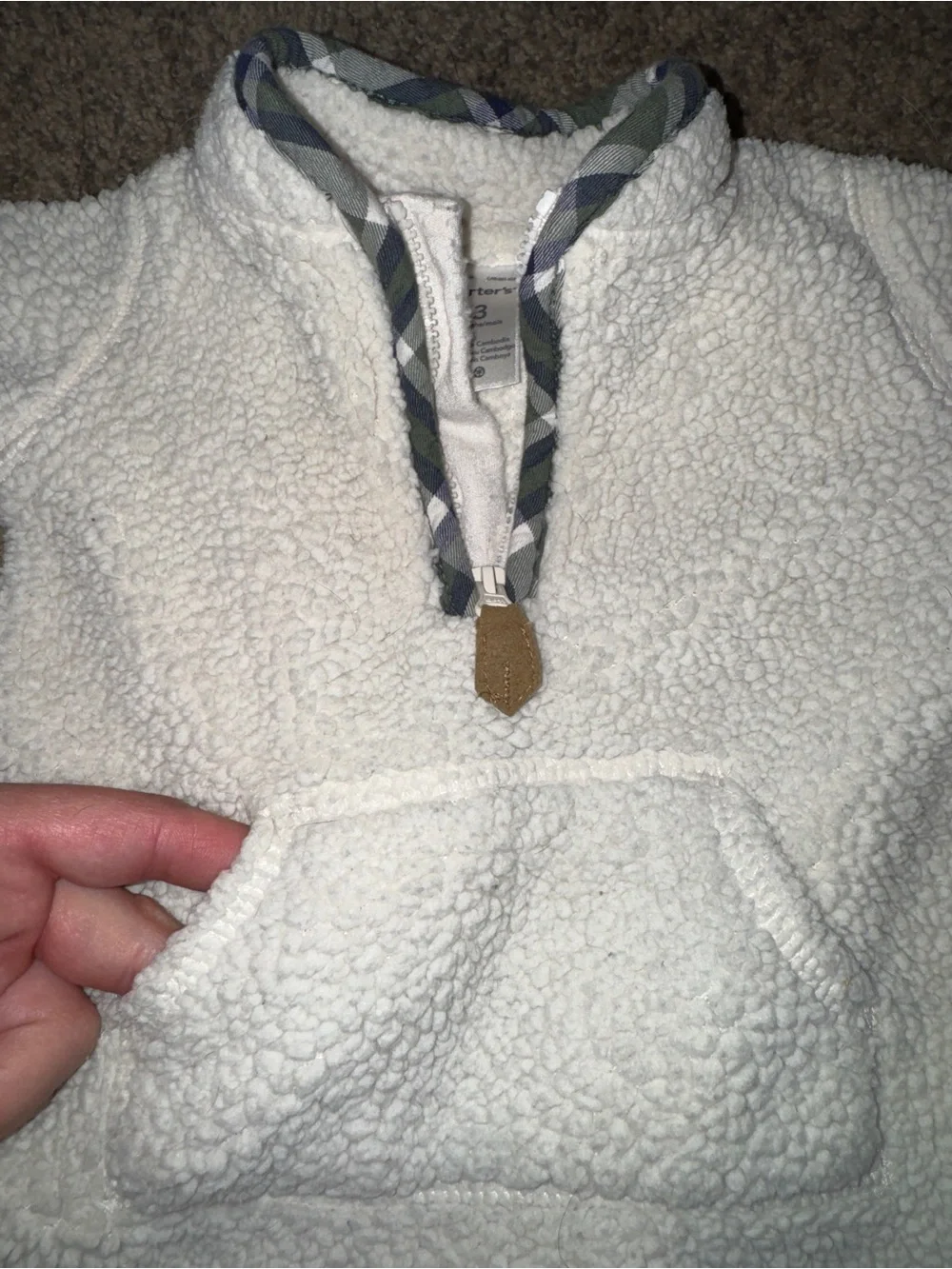 Carters Fleece Unisex Bodysuit